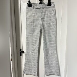 NWT Fairway Fox Made In USA Eve Flare brocade print Golf Pant with cool max  2